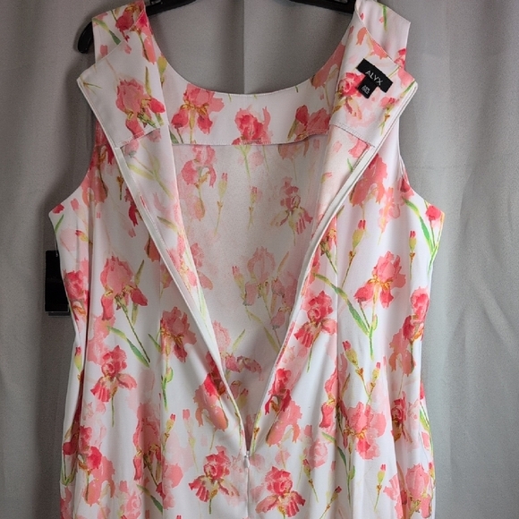 Alyx Floral Midi Dress - Pink and White - Picture 3 of 7